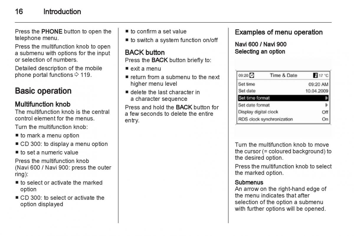 Opel Insignia manual / page 16