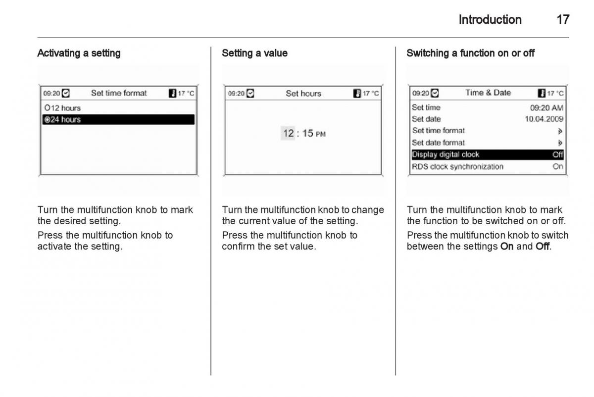 Opel Insignia manual / page 17