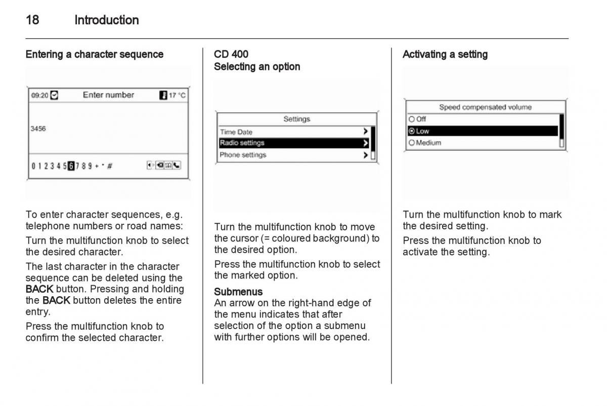 Opel Insignia manual / page 18