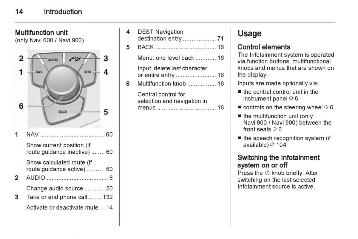 Opel Insignia manual / page 14