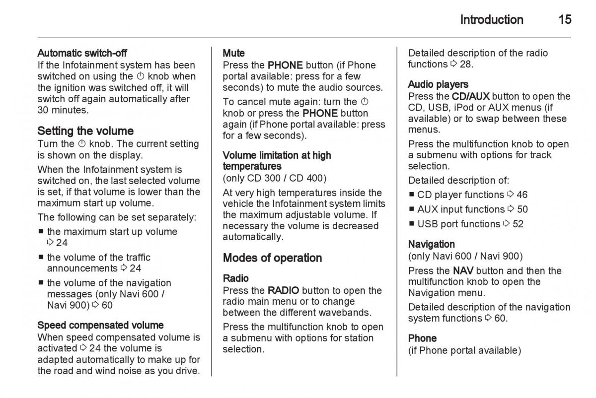 Opel Insignia manual / page 15