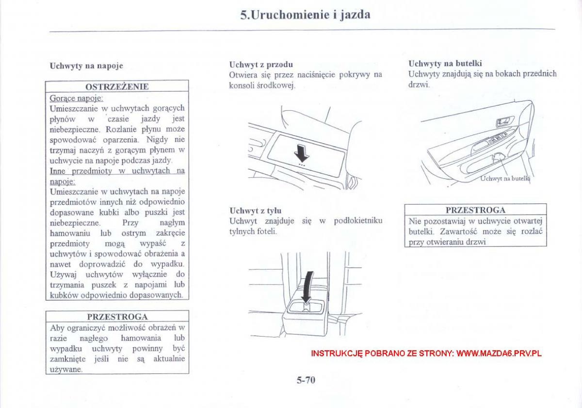 Mazda 6 I instrukcja obslugi / page 163