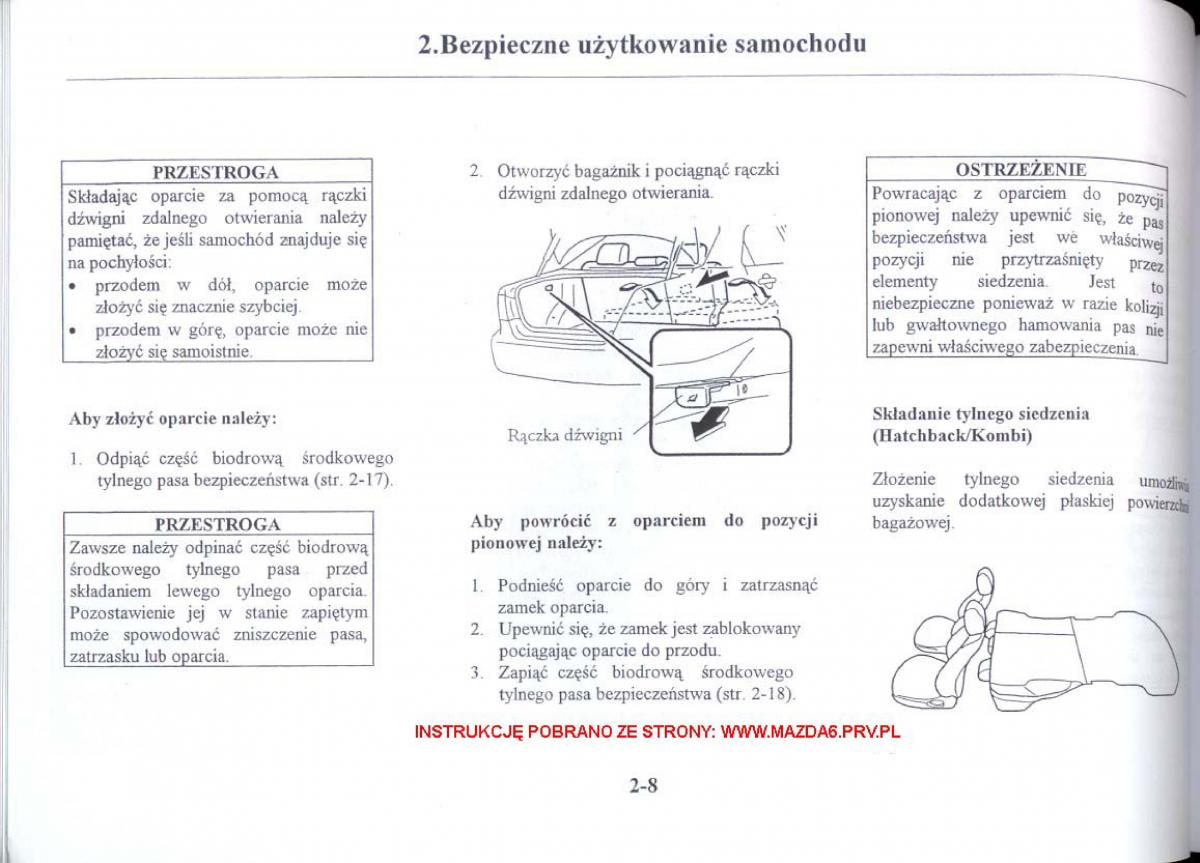 Mazda 6 I instrukcja obslugi / page 17