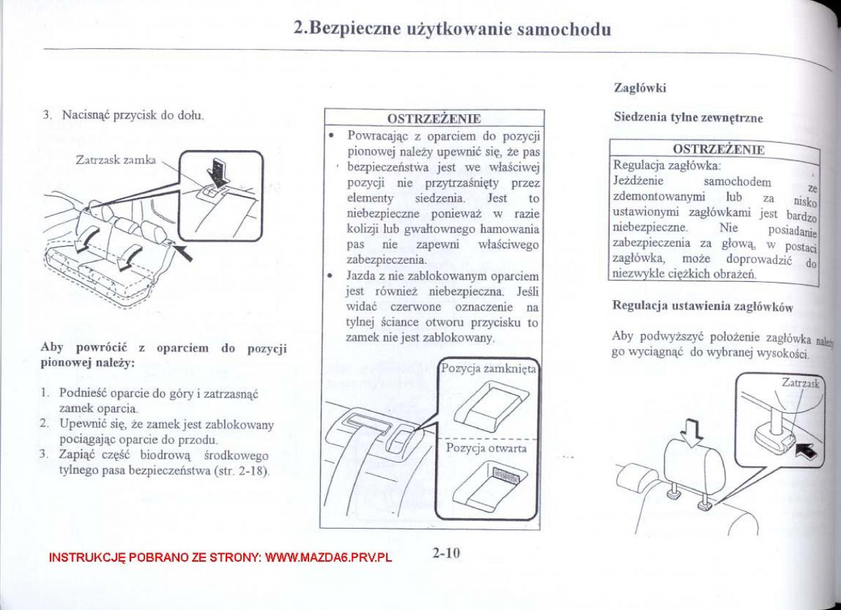 Mazda 6 I instrukcja obslugi / page 19