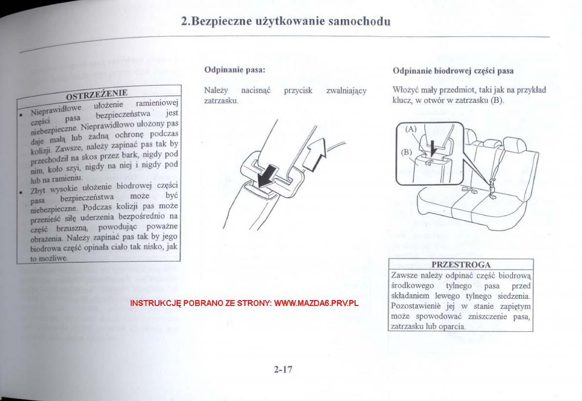 Mazda 6 I instrukcja obslugi / page 26
