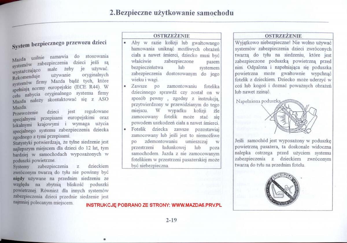 Mazda 6 I instrukcja obslugi / page 28