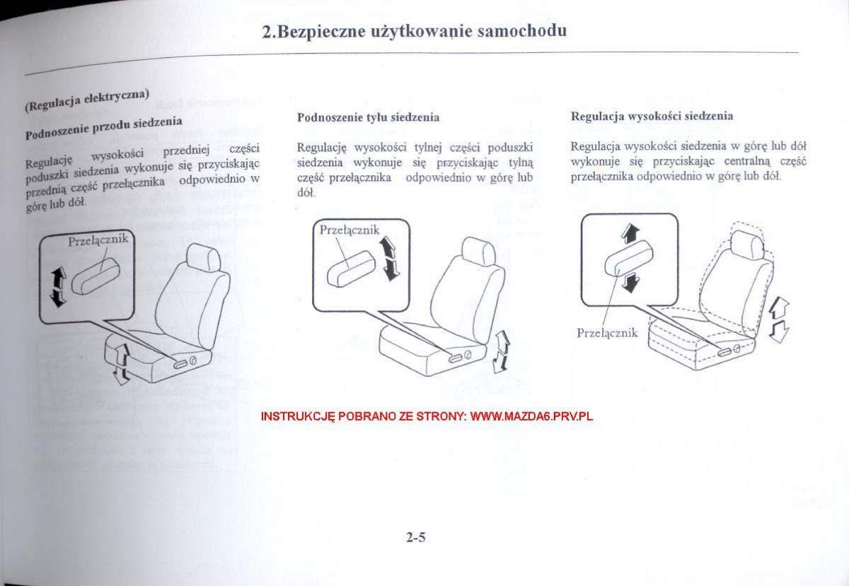 Mazda 6 I instrukcja obslugi / page 14