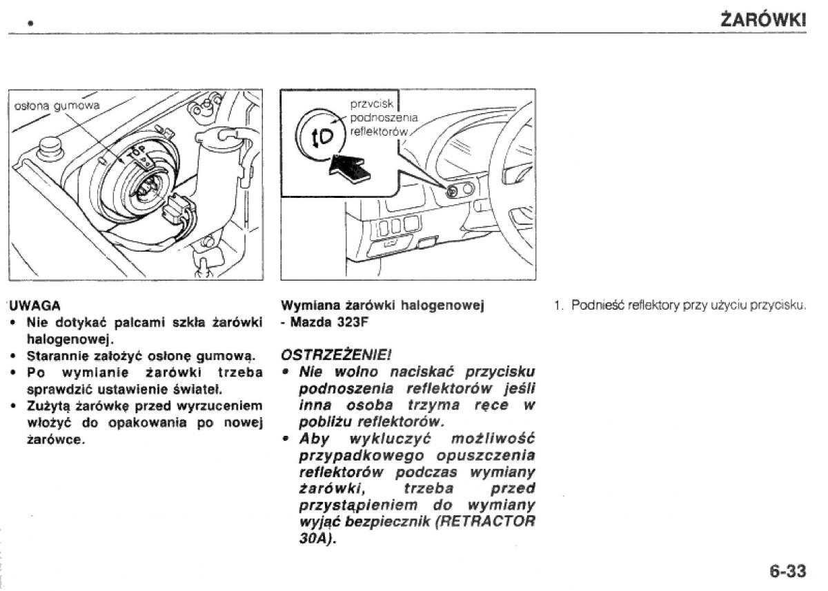 Mazda 323 BG IV instrukcja obslugi / page 133