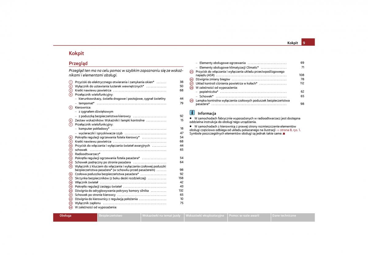 manual  Skoda Octavia II instrukcja / page 10