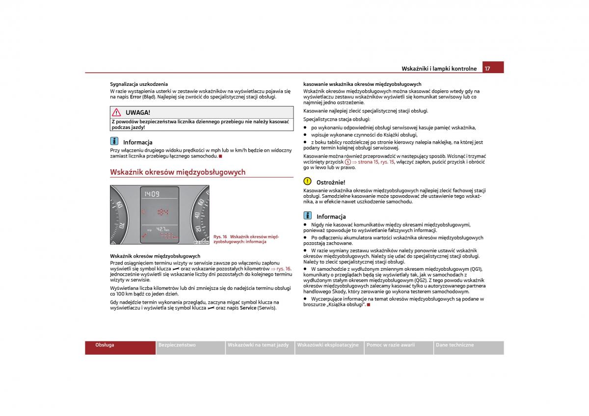 manual  Skoda Octavia II instrukcja / page 18
