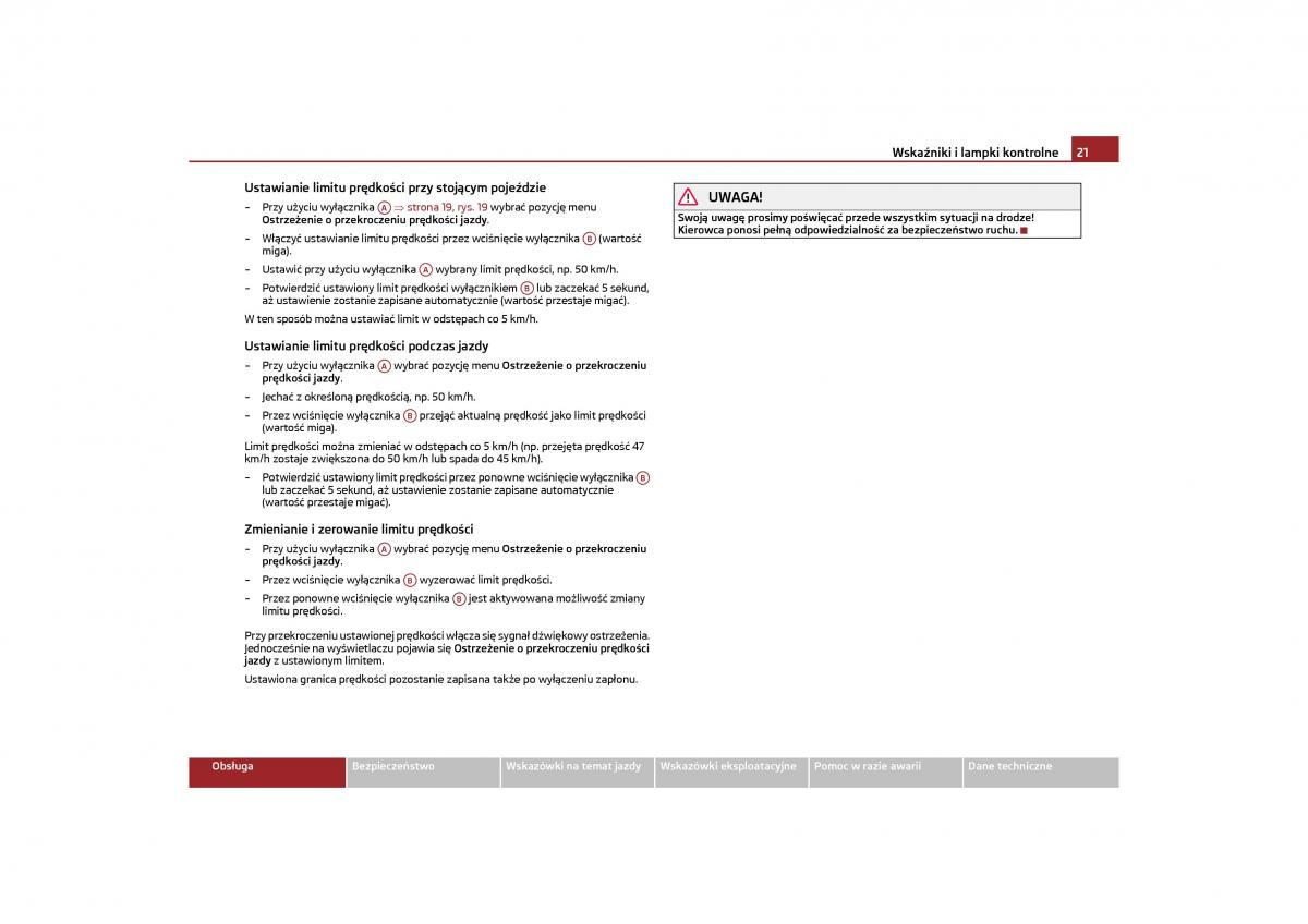 Skoda Octavia II instrukcja obslugi / page 22