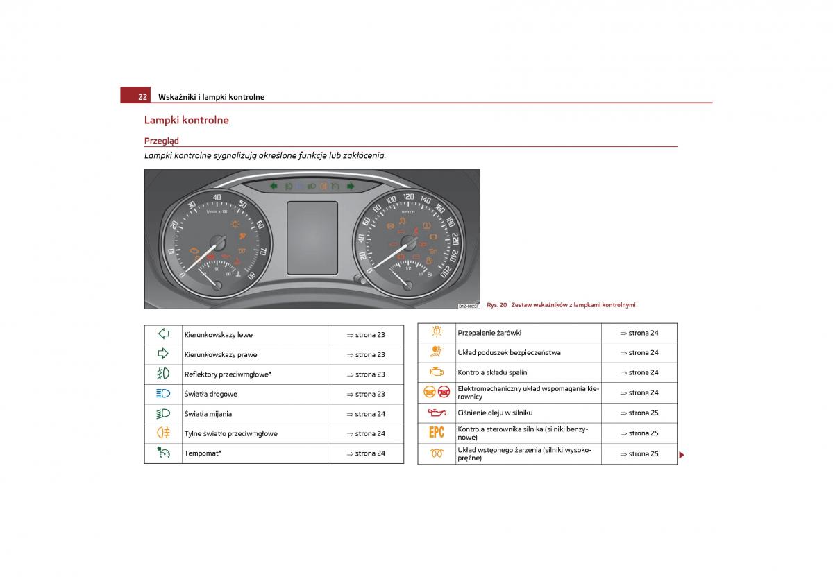 Skoda Octavia II instrukcja obslugi / page 23