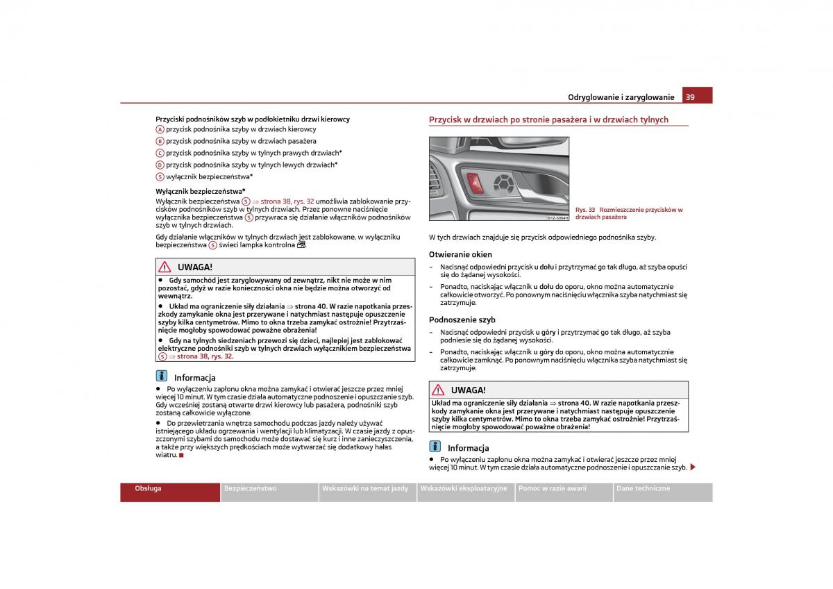 manual Skoda Octavia Skoda Octavia II instrukcja / page 40
