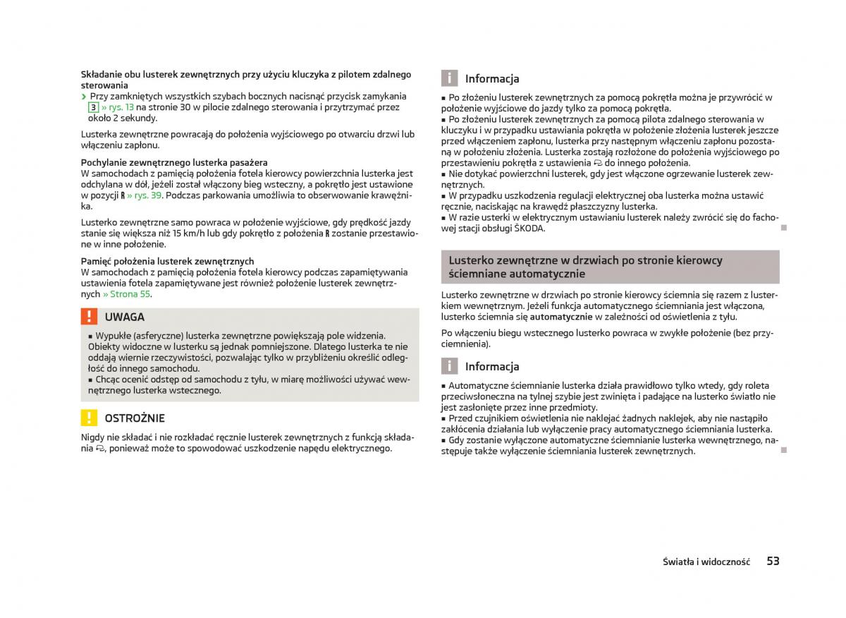 instrukcja obsługi Skoda Octavia Skoda Octavia III instrukcja / page 55