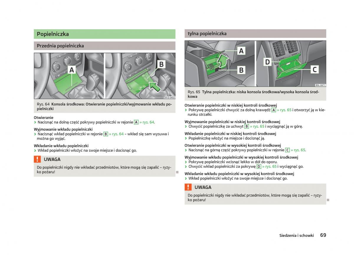Skoda Octavia III instrukcja obslugi / page 71