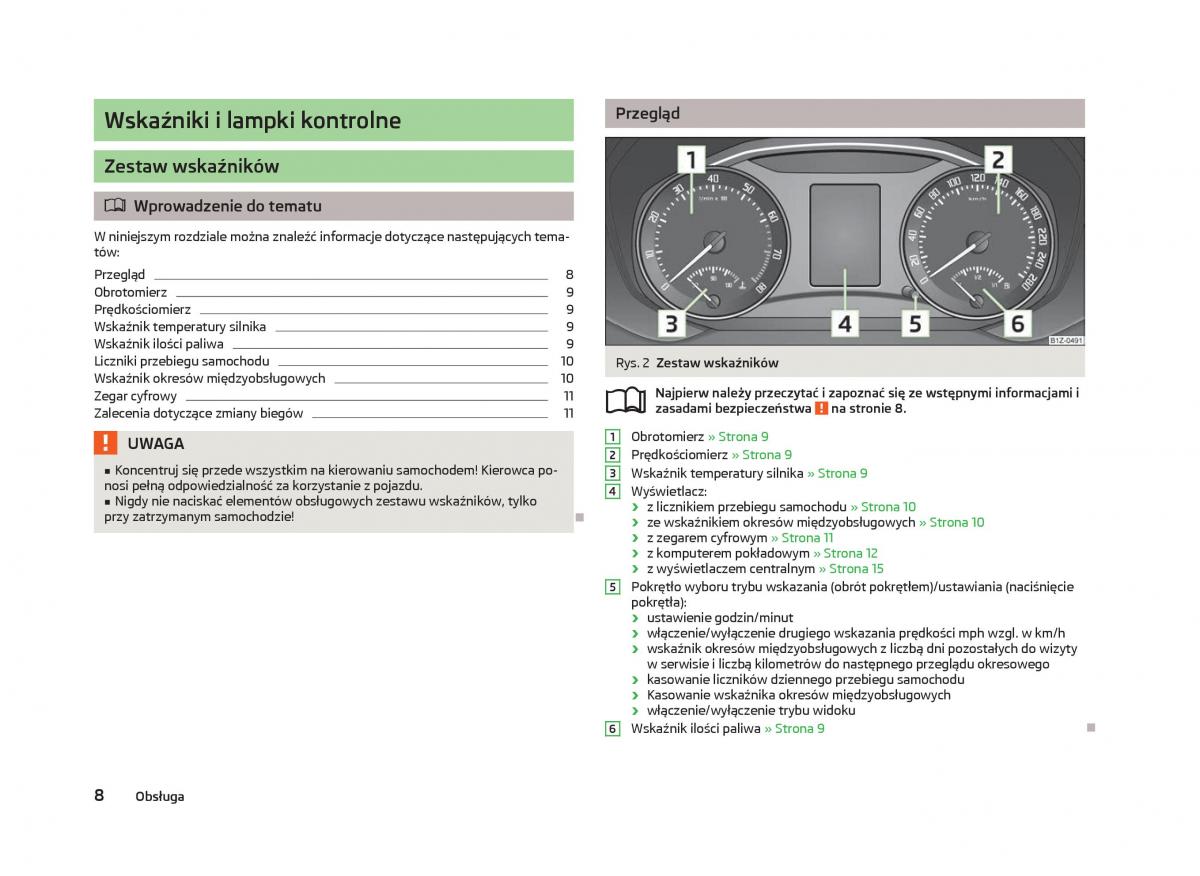 manual  Skoda Octavia III instrukcja / page 10