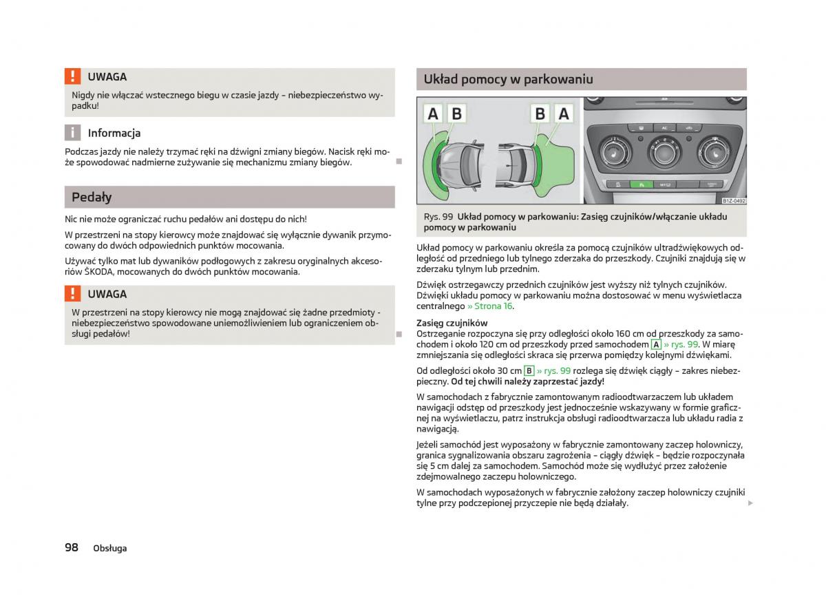 instrukcja obsługi Skoda Octavia Skoda Octavia III instrukcja / page 100