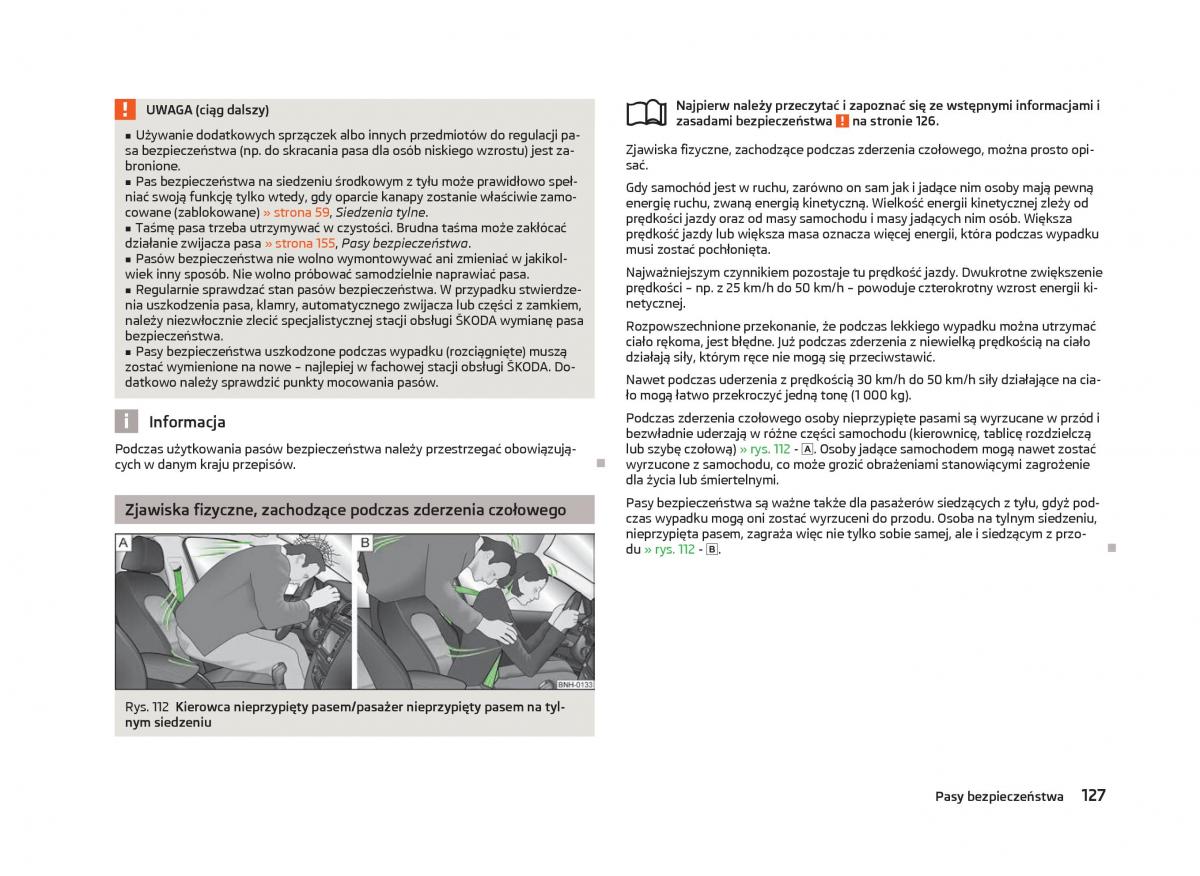 instrukcja obsługi Skoda Octavia Skoda Octavia III instrukcja / page 129