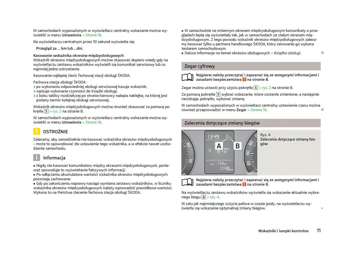 manual  Skoda Octavia III instrukcja / page 13