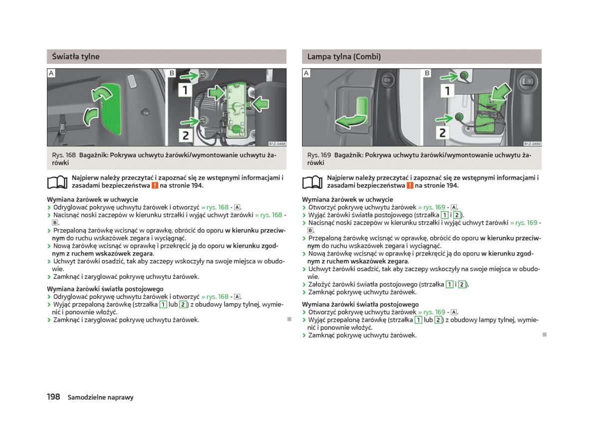 Skoda Octavia III instrukcja obslugi / page 200