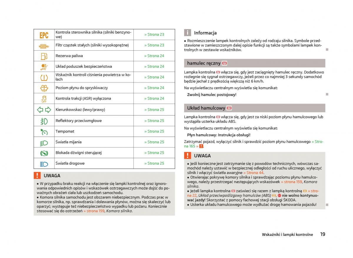 manual  Skoda Octavia III instrukcja / page 21