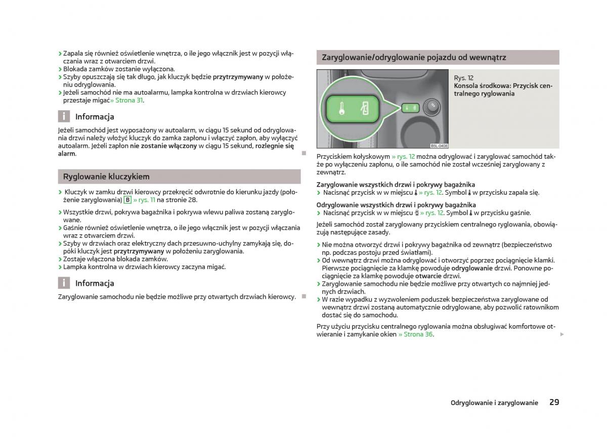 manual  Skoda Octavia III instrukcja / page 31