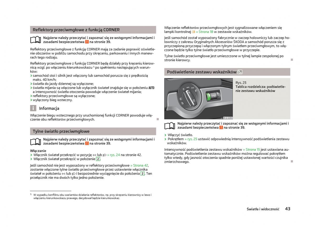 instrukcja obsługi Skoda Octavia Skoda Octavia III instrukcja / page 45