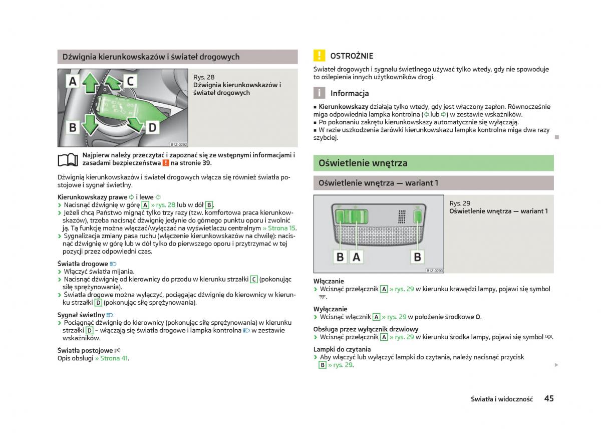 Skoda Octavia III instrukcja obslugi / page 47