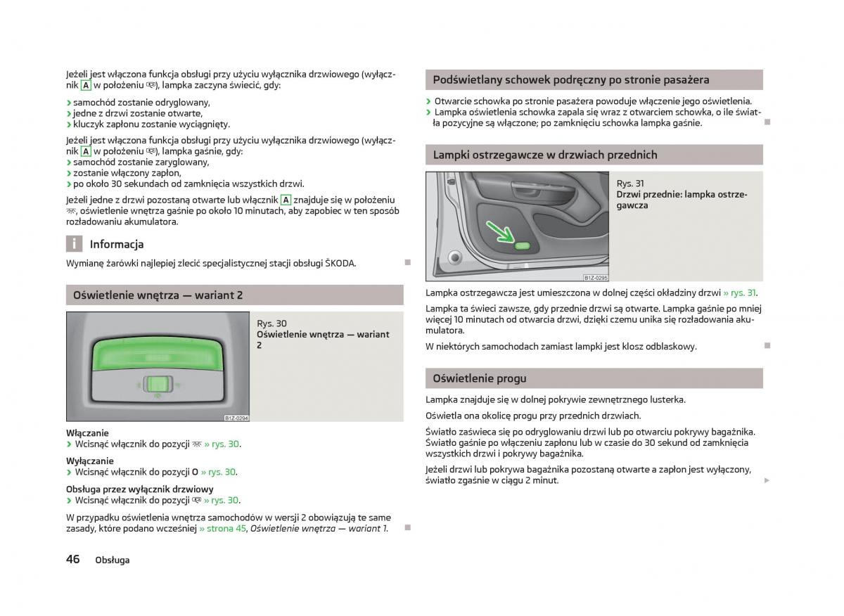 instrukcja obsługi Skoda Octavia Skoda Octavia III instrukcja / page 48