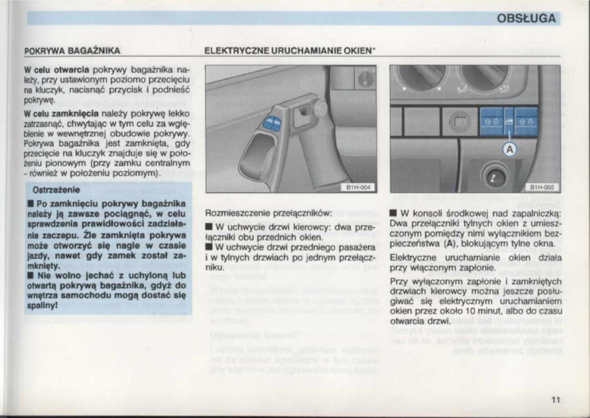 manual  VW Golf III 3 instrukcja / page 9
