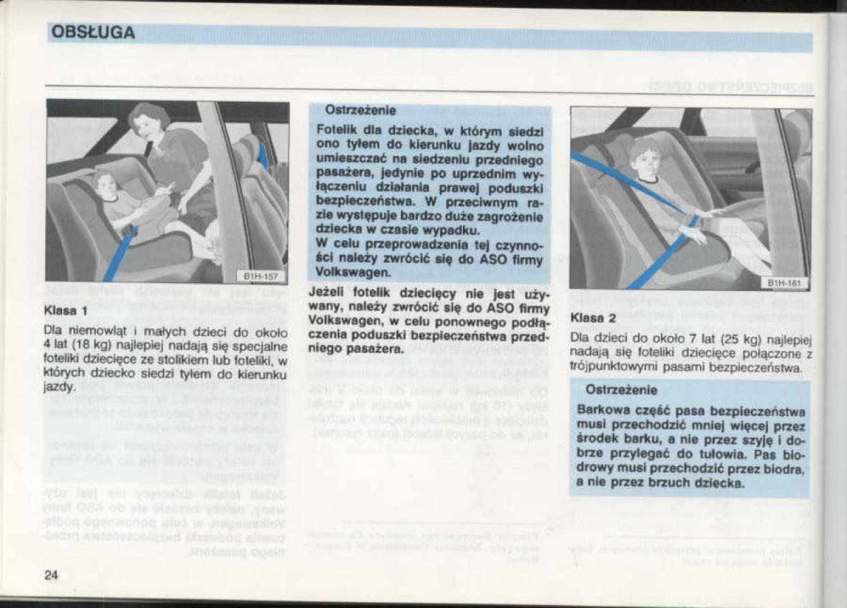 VW Golf III 3 instrukcja obslugi / page 22