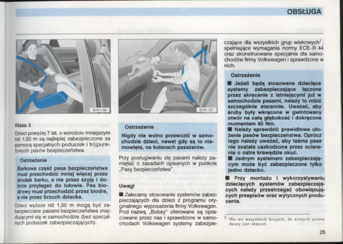 VW Golf III 3 instrukcja obslugi / page 23
