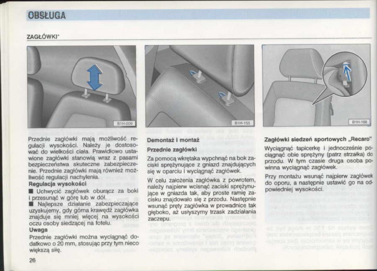 VW Golf III 3 instrukcja obslugi / page 24