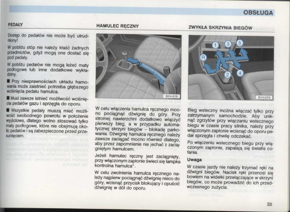 VW Golf III 3 instrukcja obslugi / page 31
