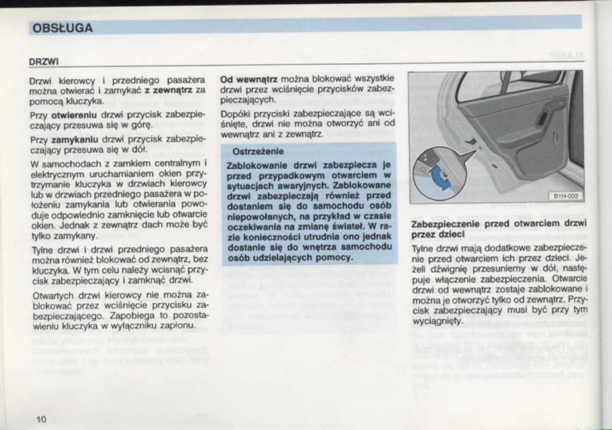 VW Golf III 3 instrukcja obslugi / page 8