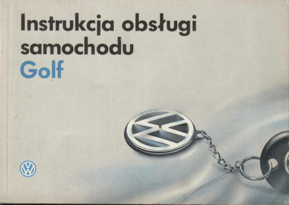 VW Golf III 3 instrukcja obslugi / page 1