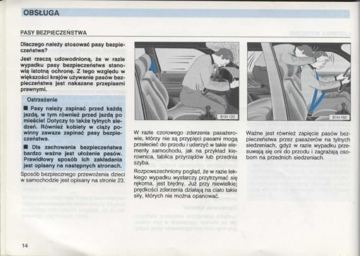 VW Golf III 3 instrukcja obslugi / page 12