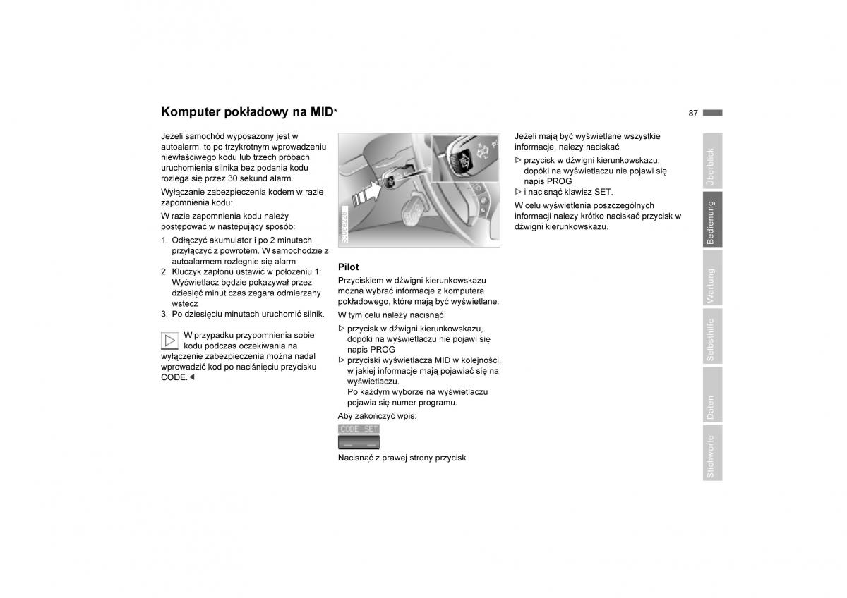 BMW E53 X5 instrukcja obslugi / page 89