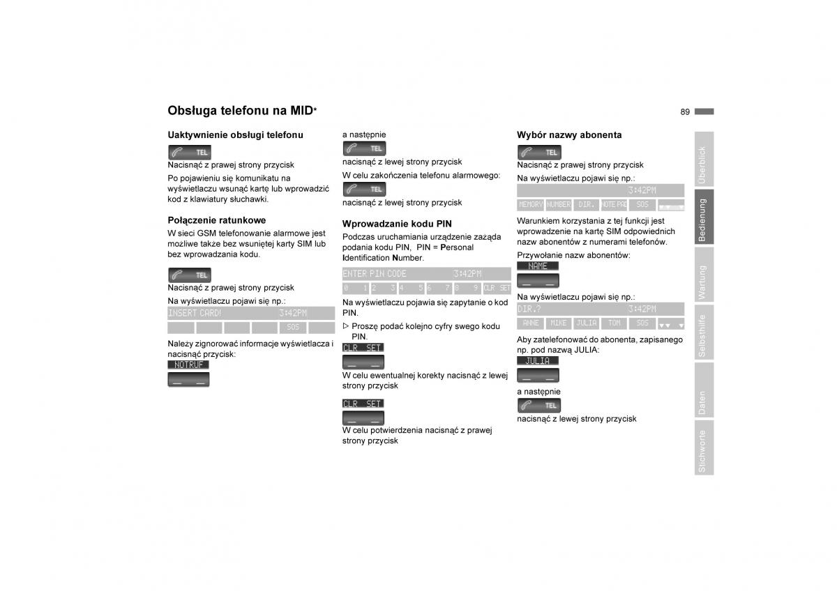 BMW E53 X5 instrukcja obslugi / page 91