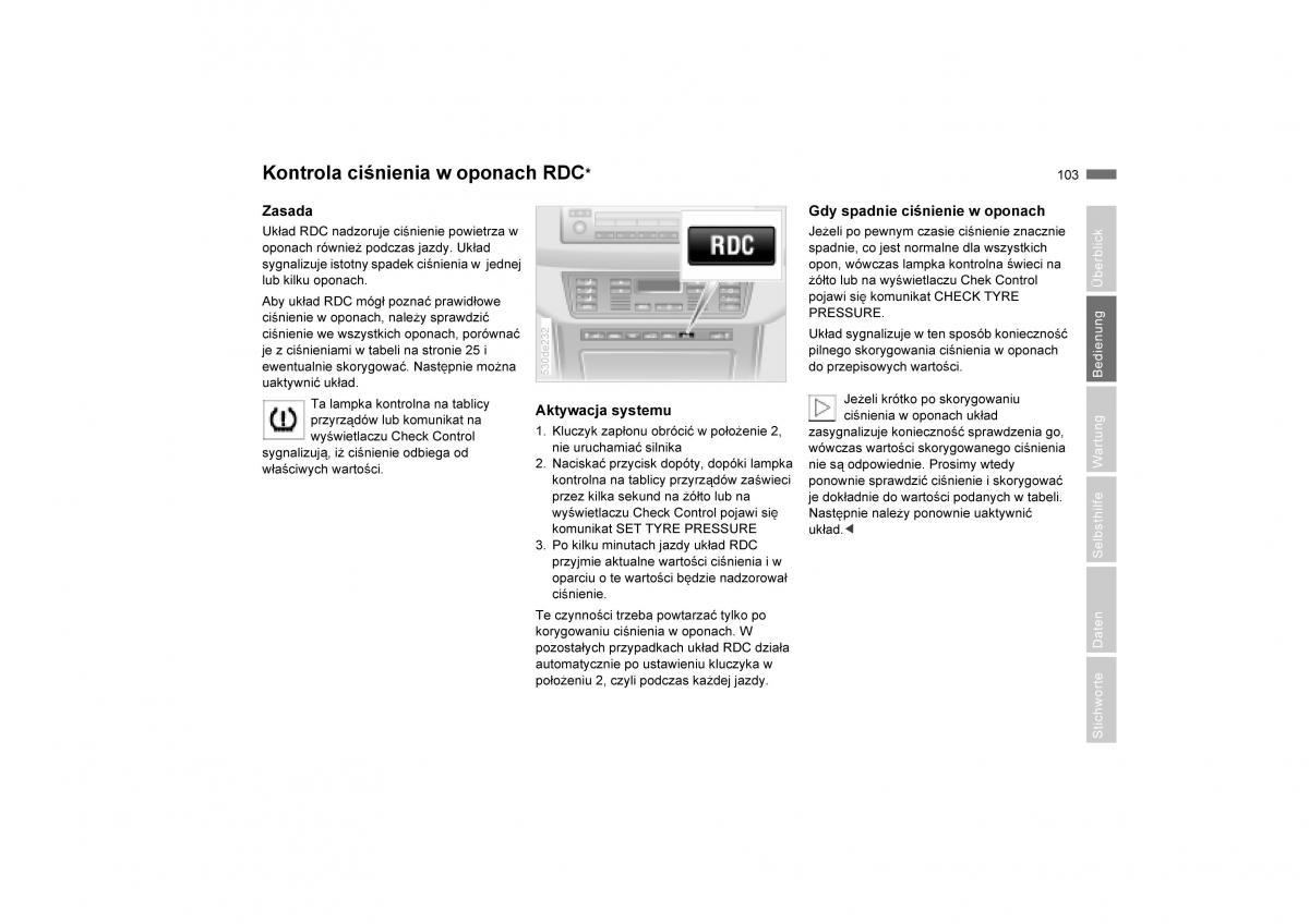 BMW E53 X5 instrukcja obslugi / page 105