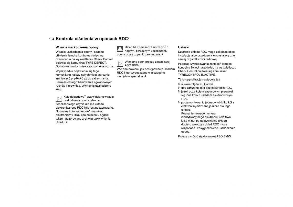 BMW E53 X5 instrukcja obslugi / page 106