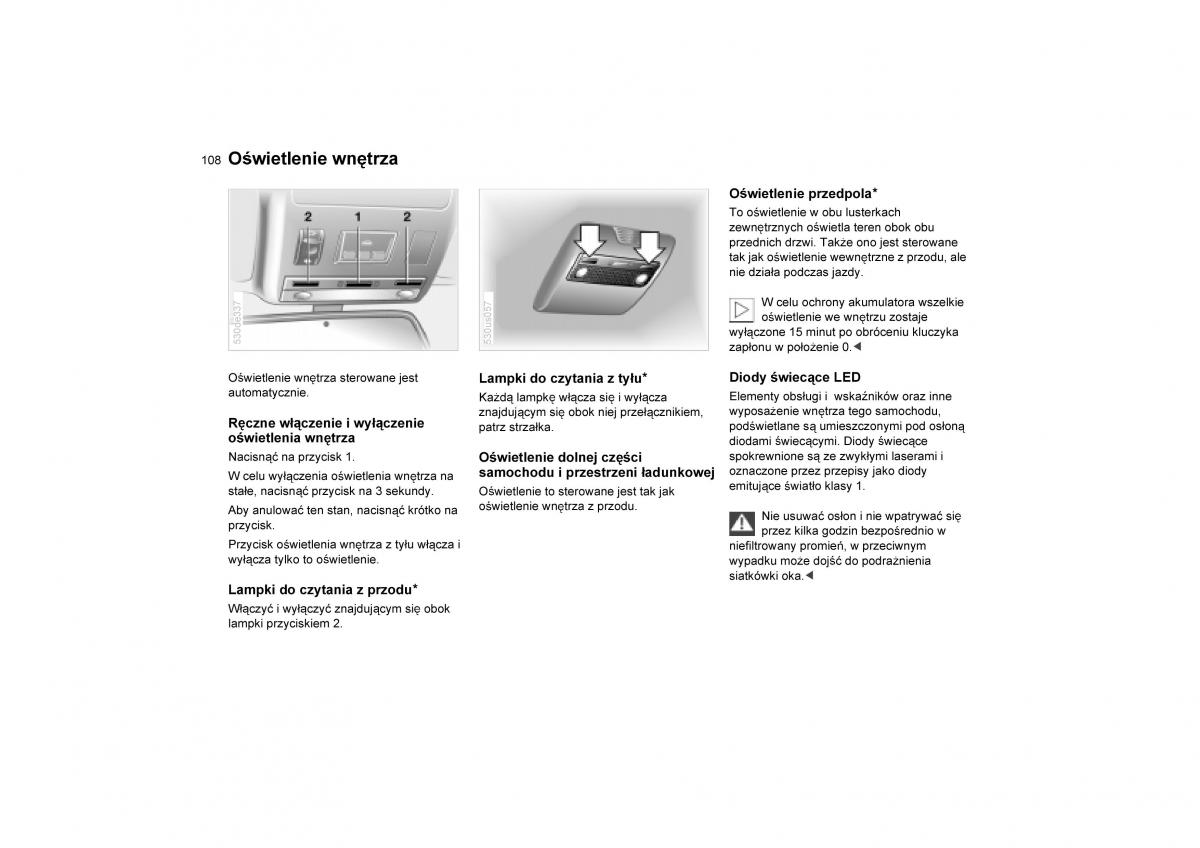 BMW E53 X5 instrukcja obslugi / page 110