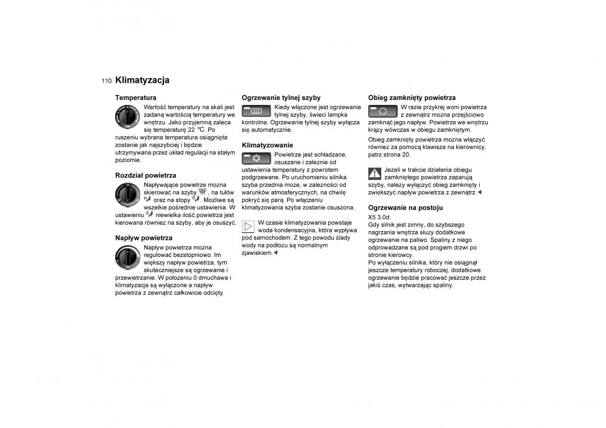 BMW E53 X5 instrukcja obslugi / page 112