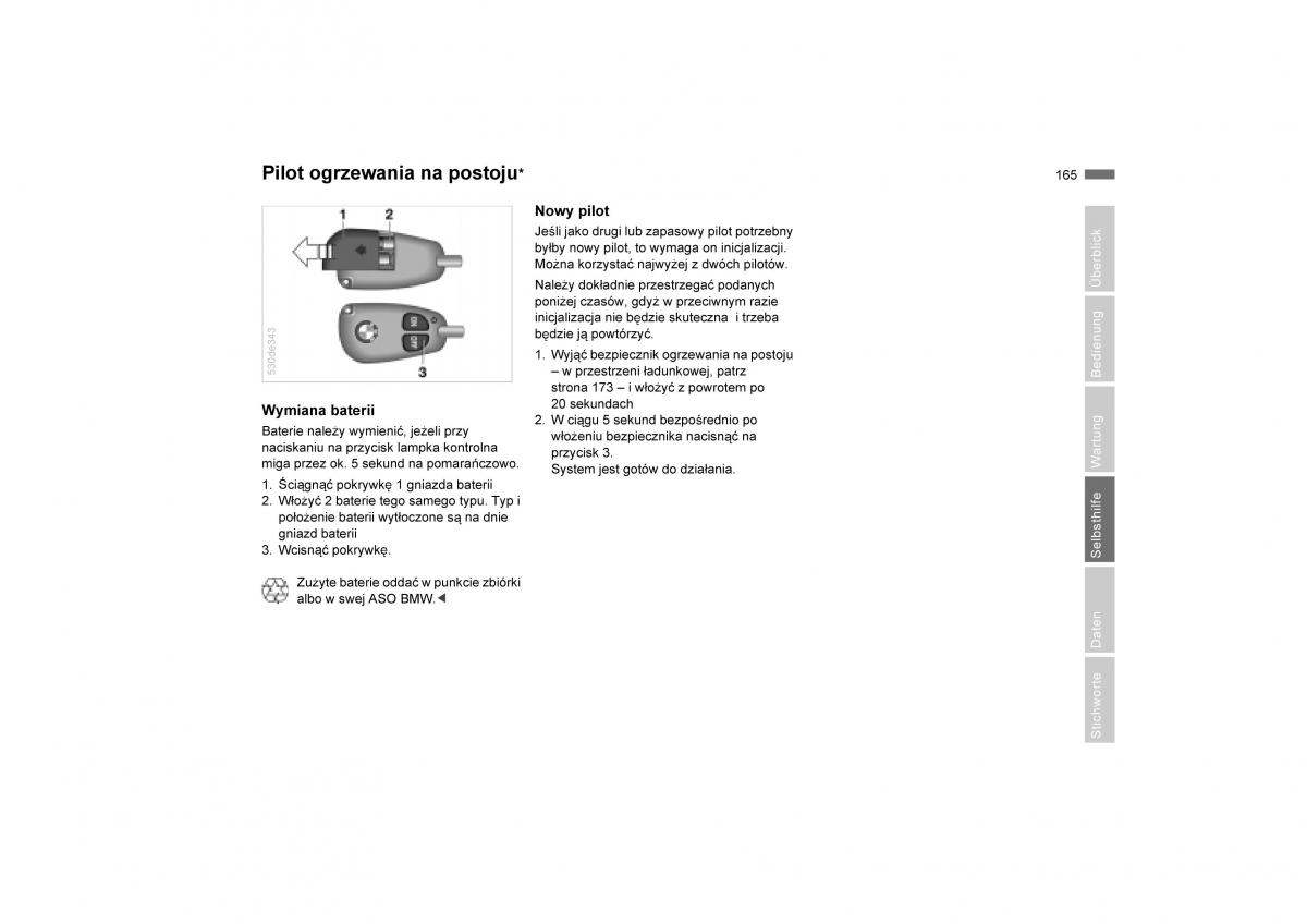 BMW E53 X5 instrukcja obslugi / page 167