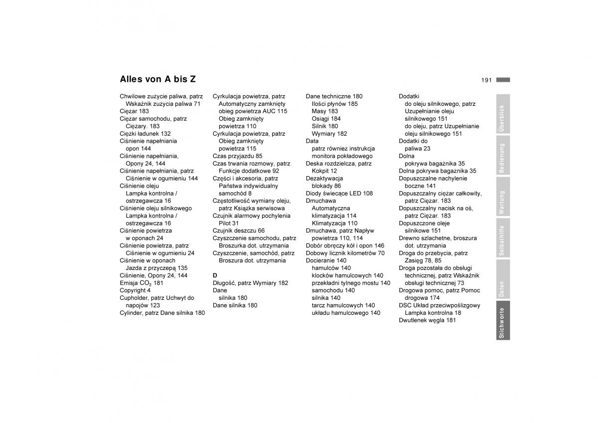 BMW E53 X5 instrukcja obslugi / page 193