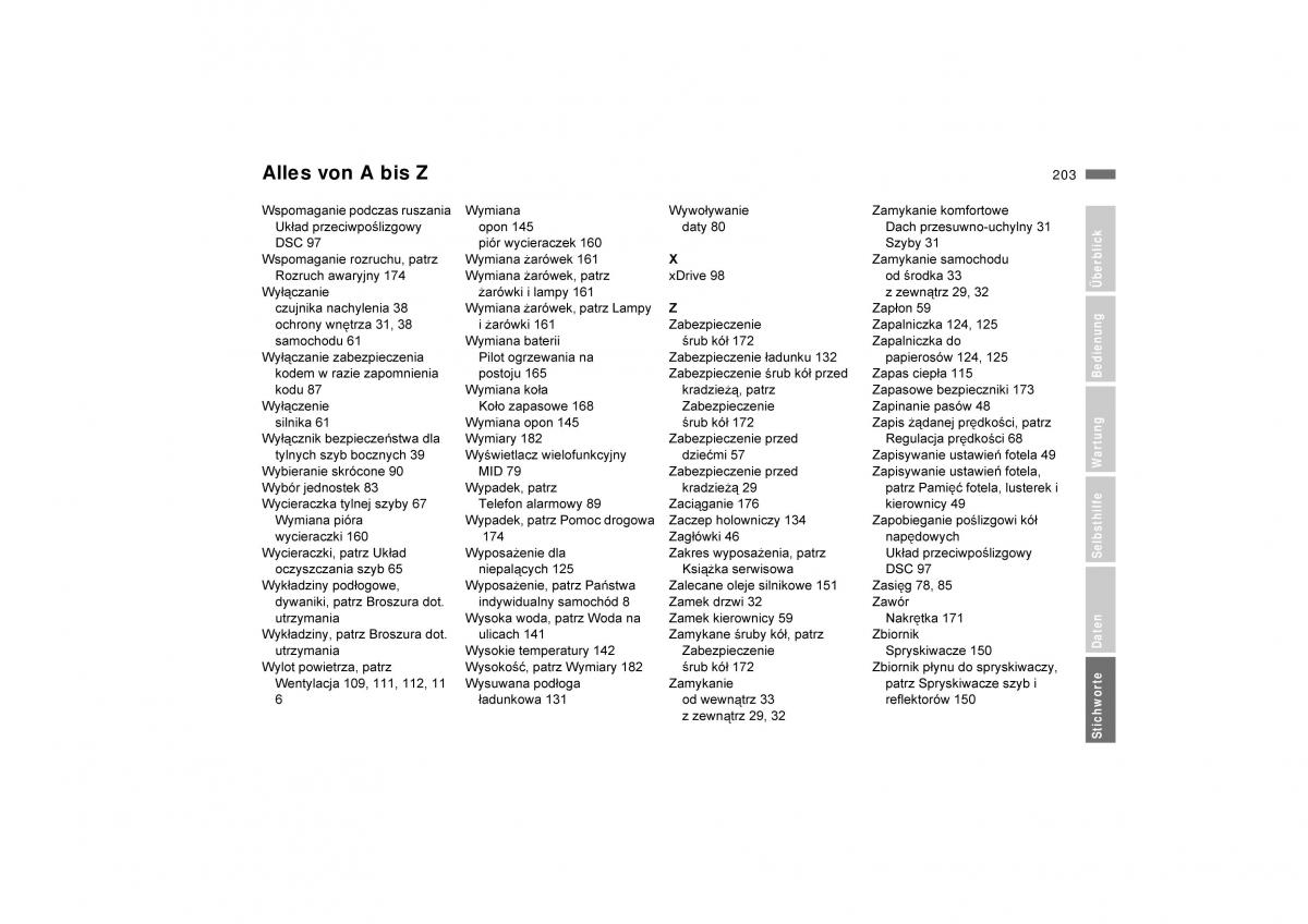 manual  BMW E53 X5 instrukcja / page 205