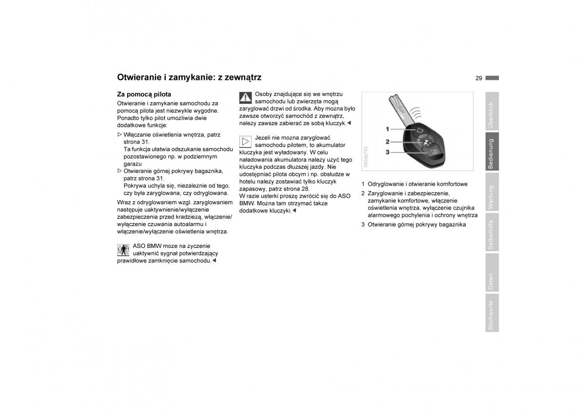 BMW E53 X5 instrukcja obslugi / page 31