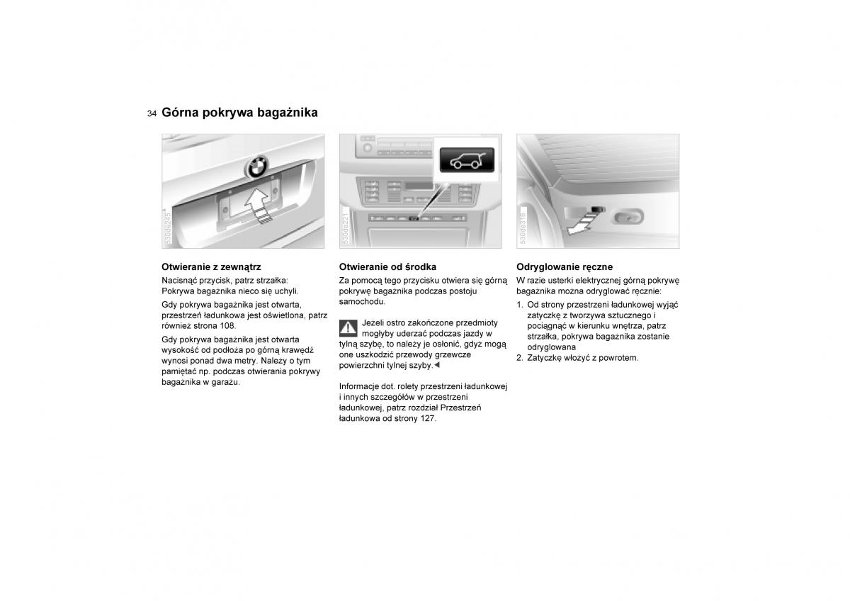 BMW E53 X5 instrukcja obslugi / page 36