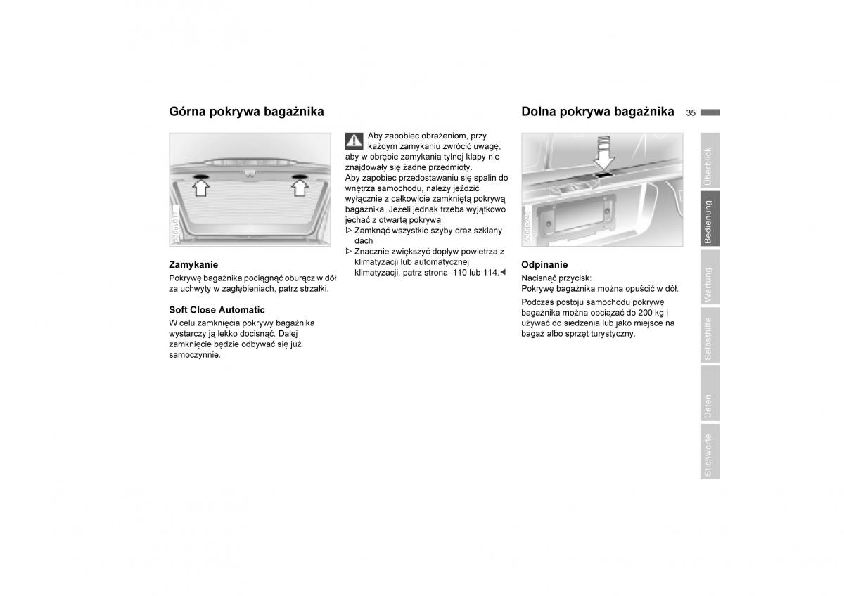 BMW E53 X5 instrukcja obslugi / page 37