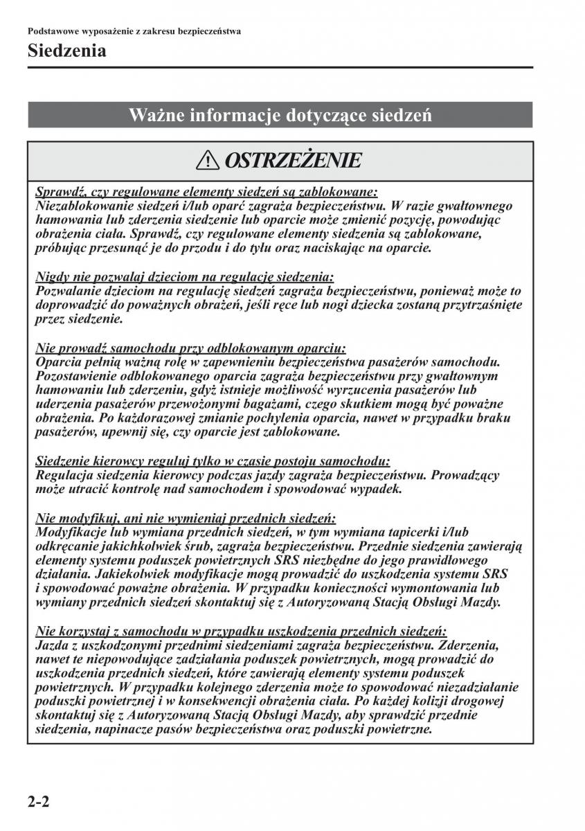 Mazda 6 III instrukcja obslugi / page 19